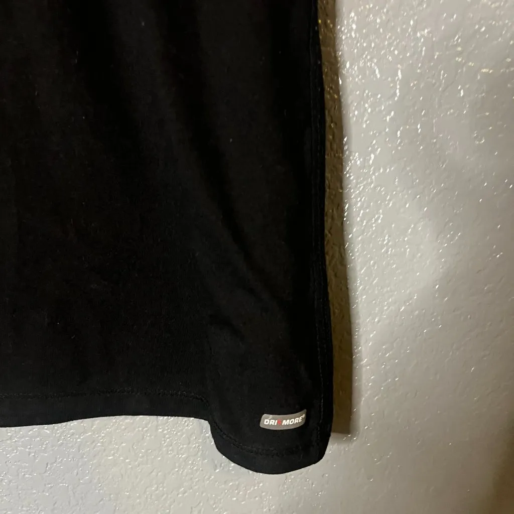 Women’s Black Semi Fitted Active T-Shirt Basic Workout Top Danskin L - Image 2