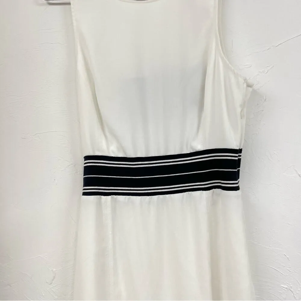 Trouvé White & Black Sleeveless Midi Dress Womens S Sporty Casual Beachy Macy's - Image 5