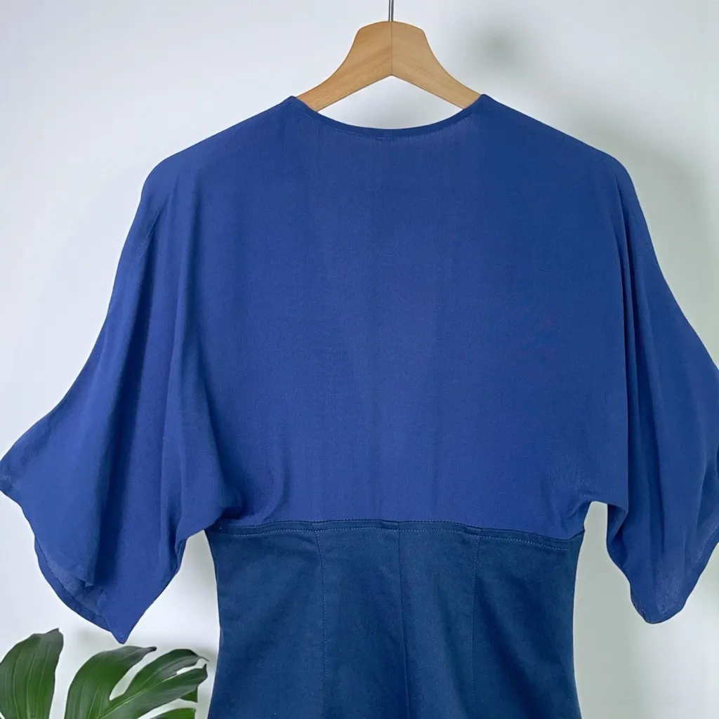 🆕 Free People Mona Denim Zip Front Dress - Image 7