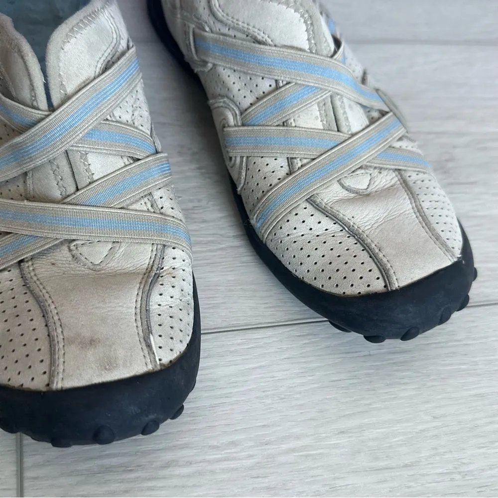 Privo By Clarks Shoes Slip On Leather Criss Cross Sneakers Womens Sz 7.5 - Image 3