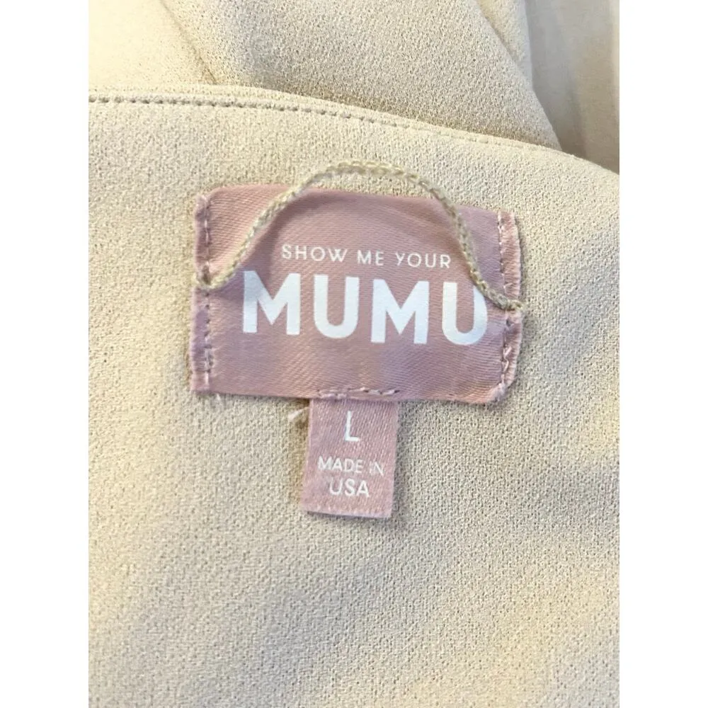 Show Me Your Mumu Paris Gown in Champagne Stretch L - Image 7