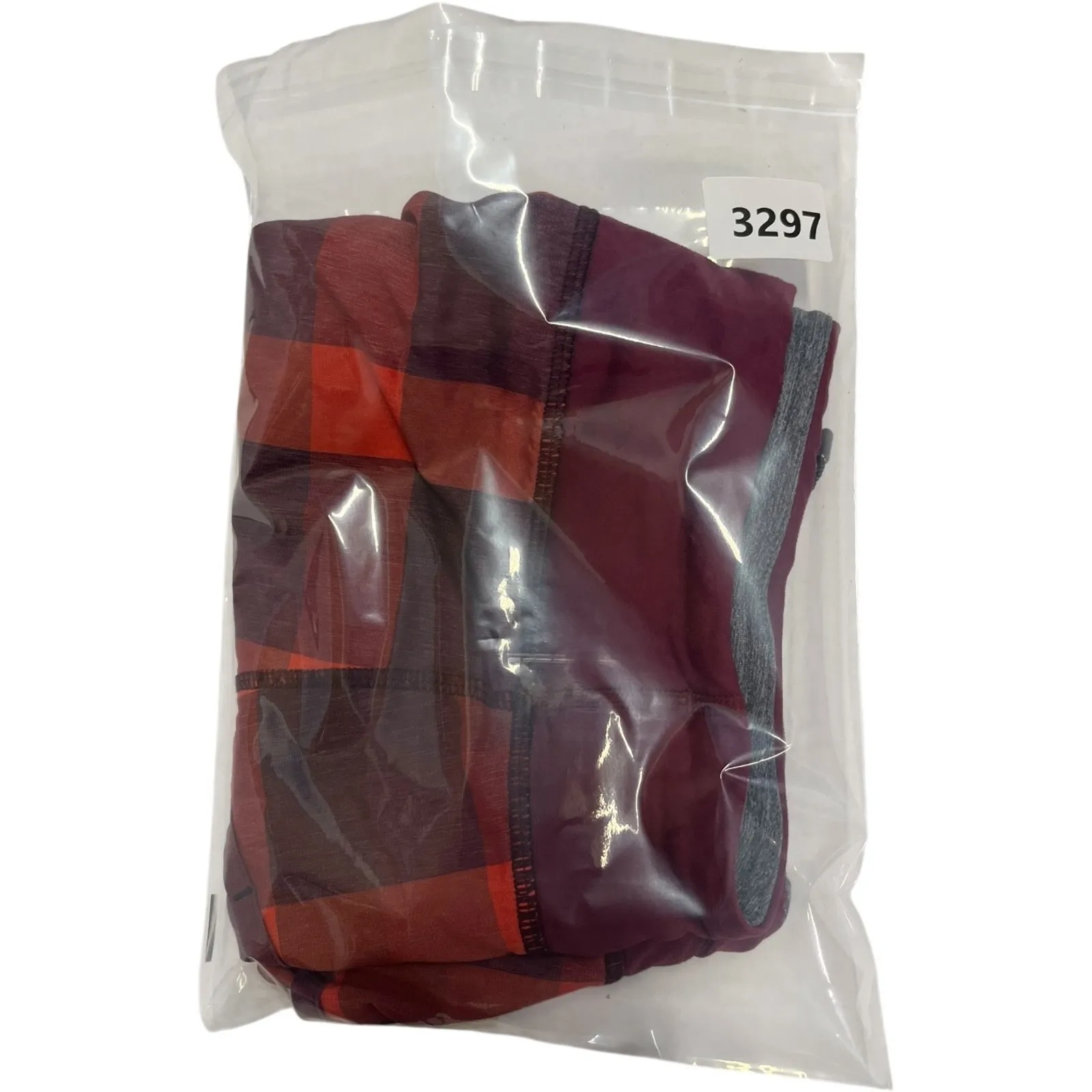 Lululemon Run Speed Short Womens 8 Red Burgundy Buffalo Plaid Active Athletic - Image 13