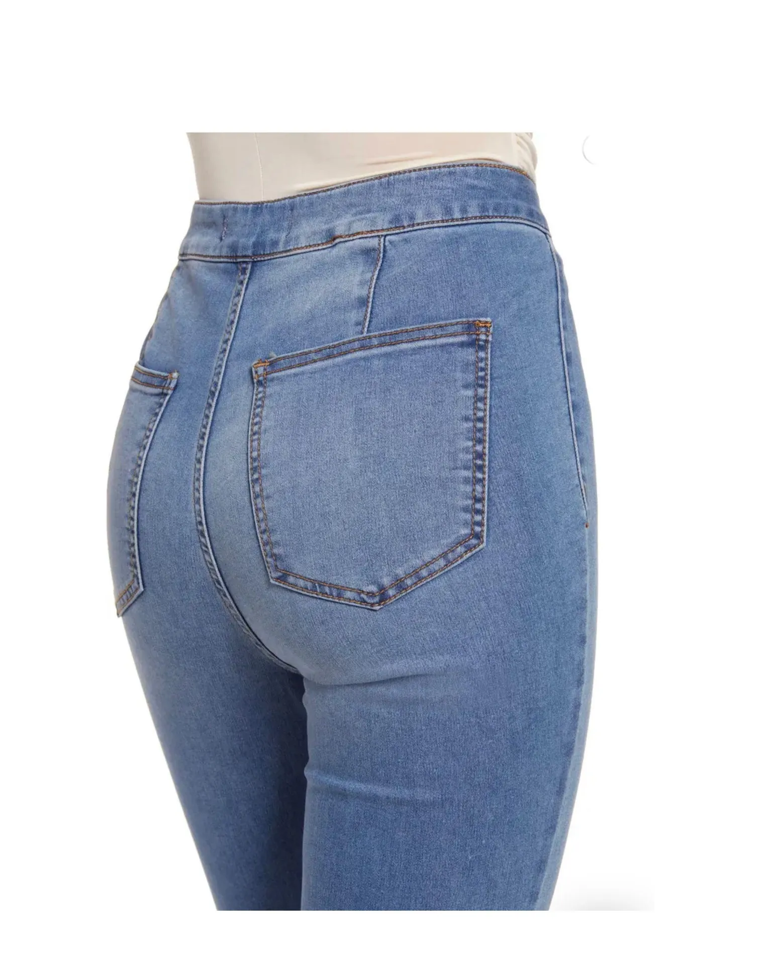 Max jeans 🆕 Super Flared Light Blue Bell Bottoms 11🆕 - Image 5