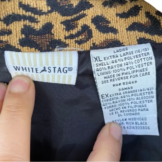 Vintage tapestry woven floral leopard blazer Jacket Fall Boho Western Festival - Image 5