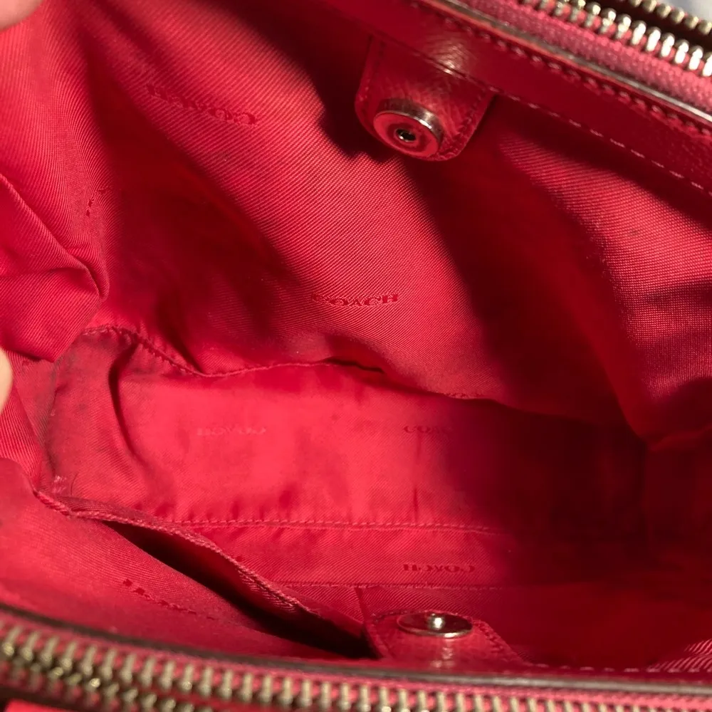 COACH PINK LEATHER SATCHEL TOTE SHOULDERBAG - Image 8