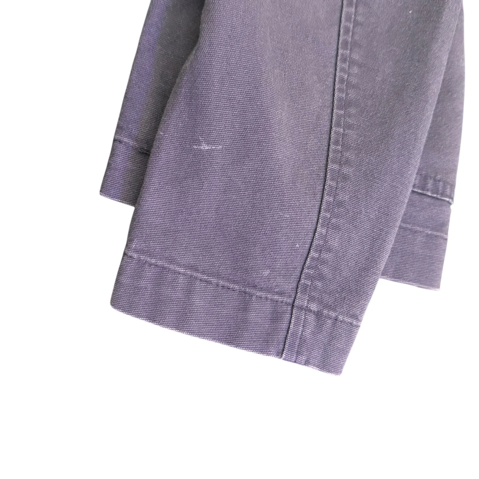 LOFT‎ Utility Jacket Womens Size M P Gray Distressed Grunge Cargo Commuter - Image 6