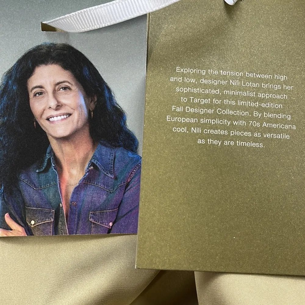 Nili Lotan for Target NWT Fields Of Rye Tan Faux Fur Open Front Vest 4X - Image 8