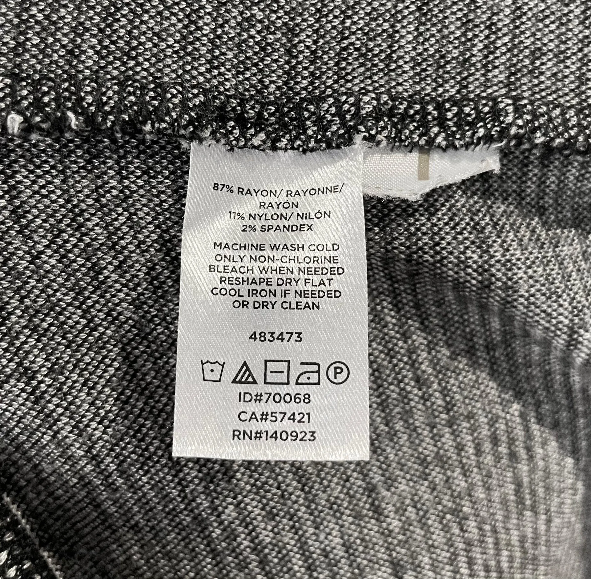 Houndstooth Long Sleeve Sweatshirt Dress Black White - Image 16