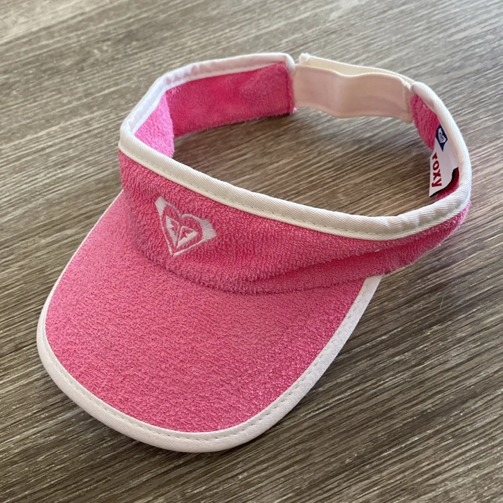 Roxy surf y2k visor hat pink terrycloth - Image 10