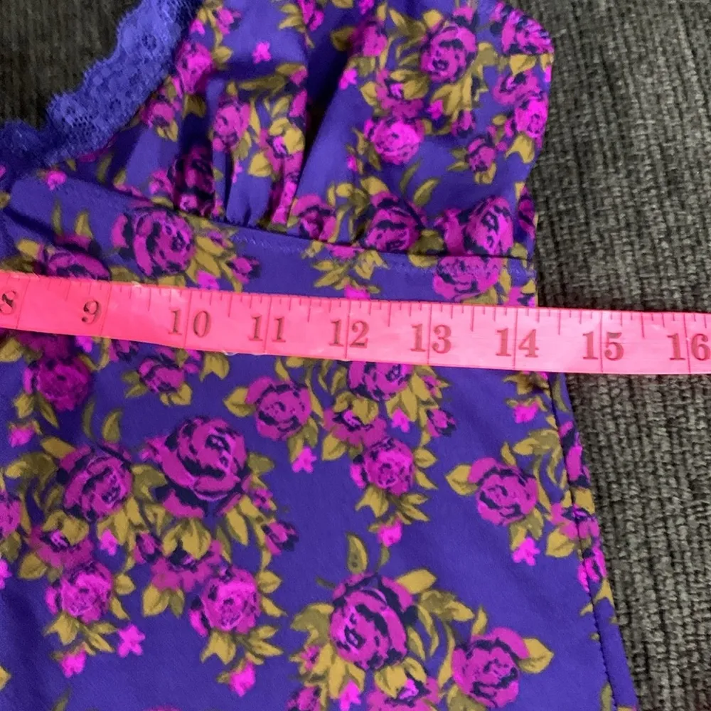 Vintage Y2K Jessica Simpson Purple Floral Nightie Size M - Image 3