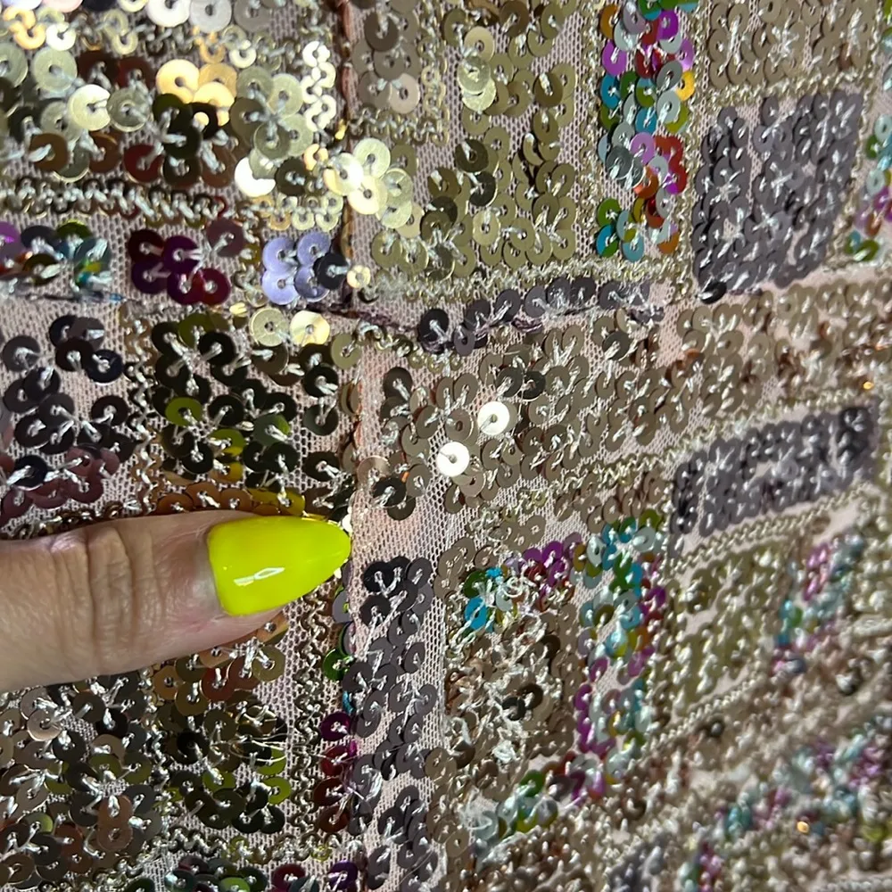 NWT  Rainbow Sequin Tori Mermaid Gown - Image 6