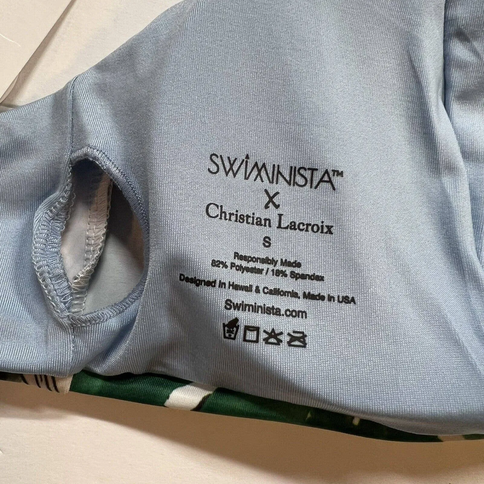 Swiminista x Christian Lacroix Play Top in Jardin Exo‎ Chic Print Small New - Image 6