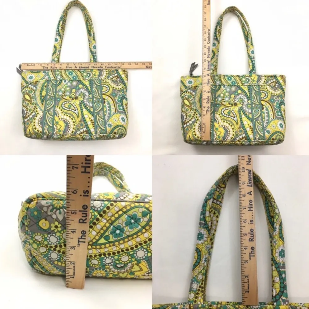 Vera Bradley Paisley Green Tote Bag Set - Image 4
