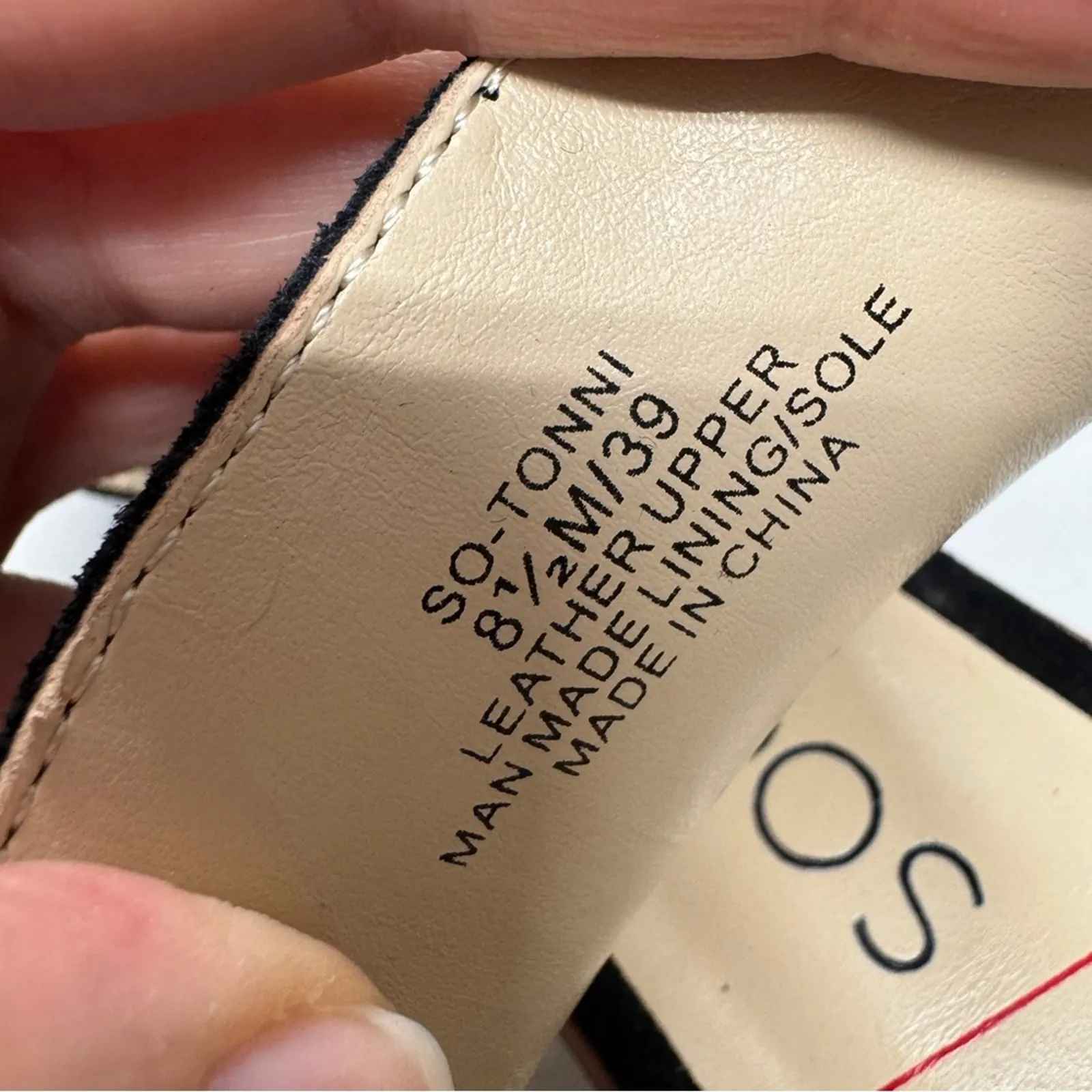 Sole Society Black Leather Strappy Chunky Sandals Womens 8.5 Casual Buckles - Image 9