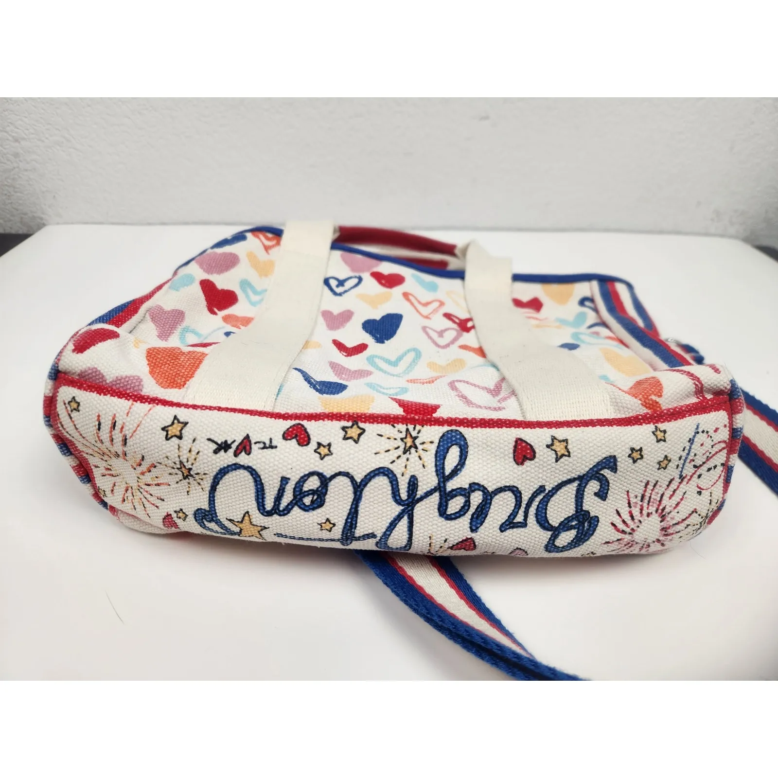 Brighton  Red White and You Mini Tote Purse Handles and Strap - Image 5