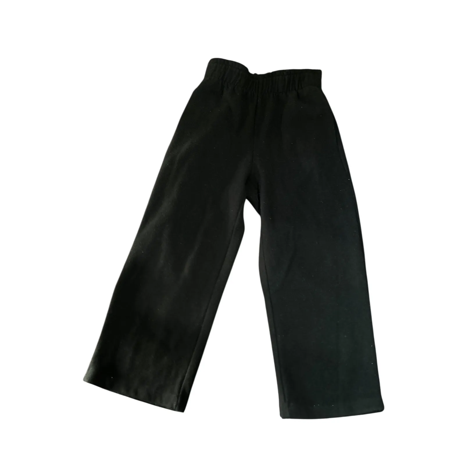 The Group Babaton Black Fleece‎ Lounge Pants Elastic Waist Wide Leg - Image 5