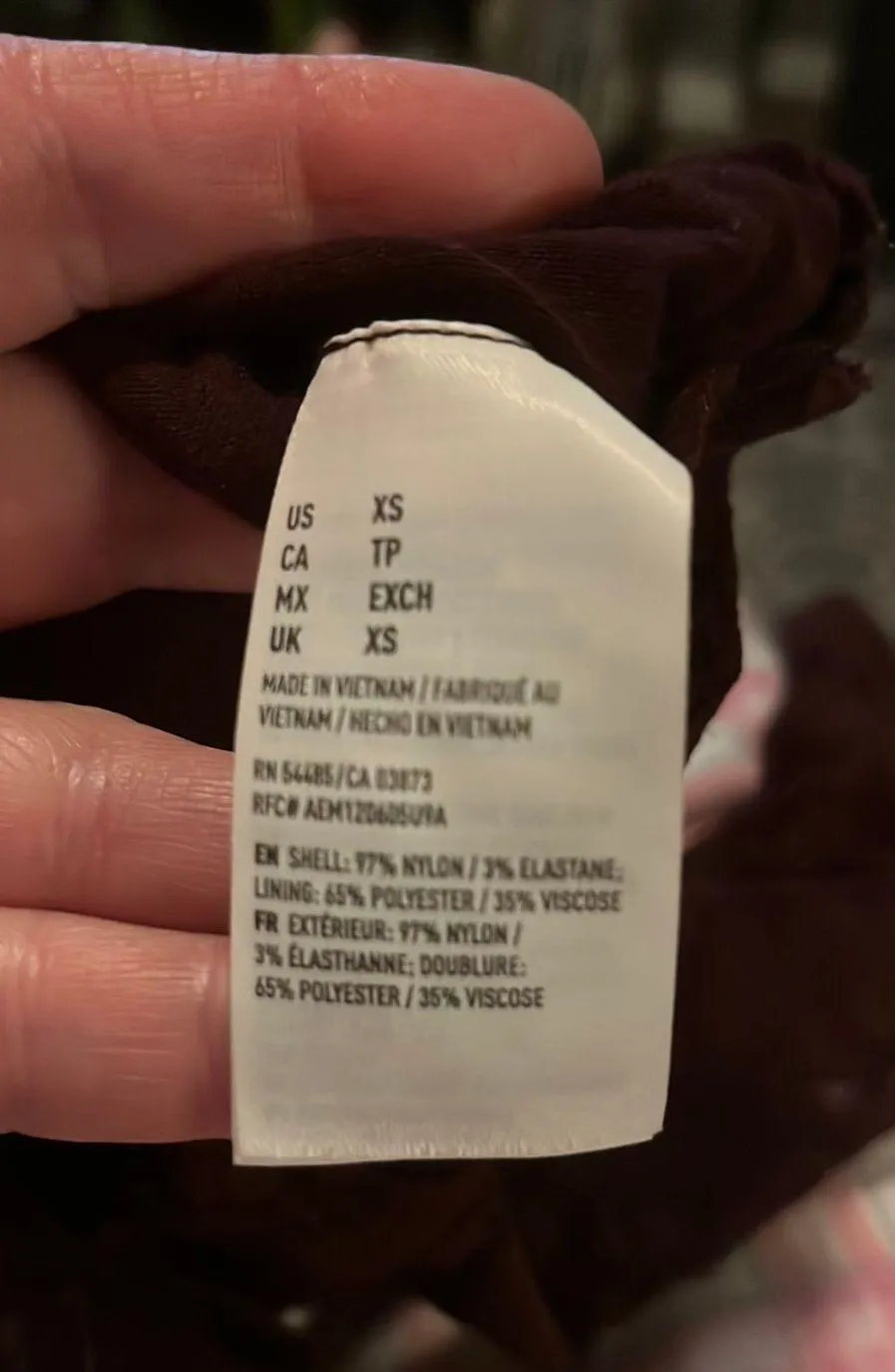 size XS burgundy lace top - Image 9