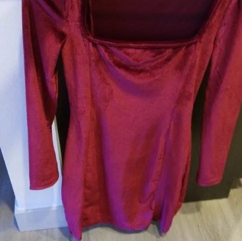 Red Wine Cocktail Dress - Image 4