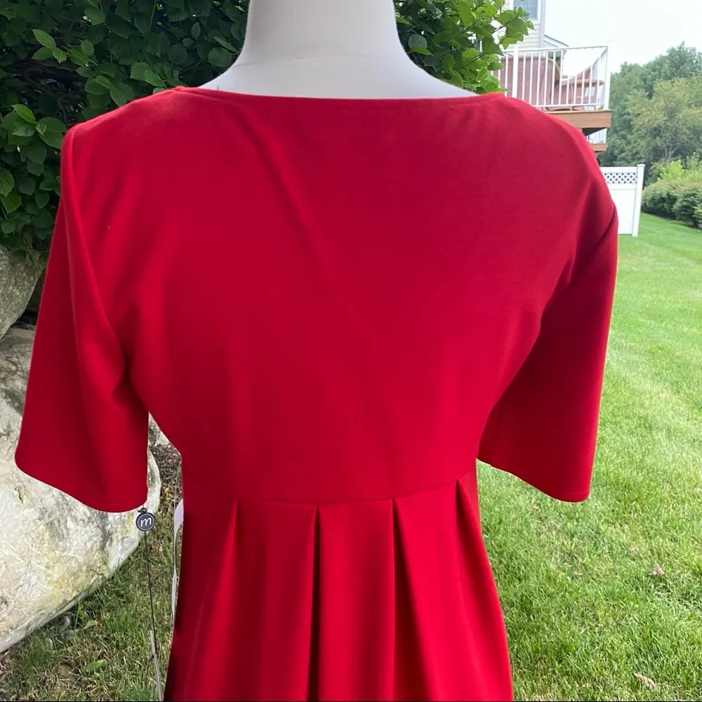 Muse Bright Red Dress Size 6 - Image 6