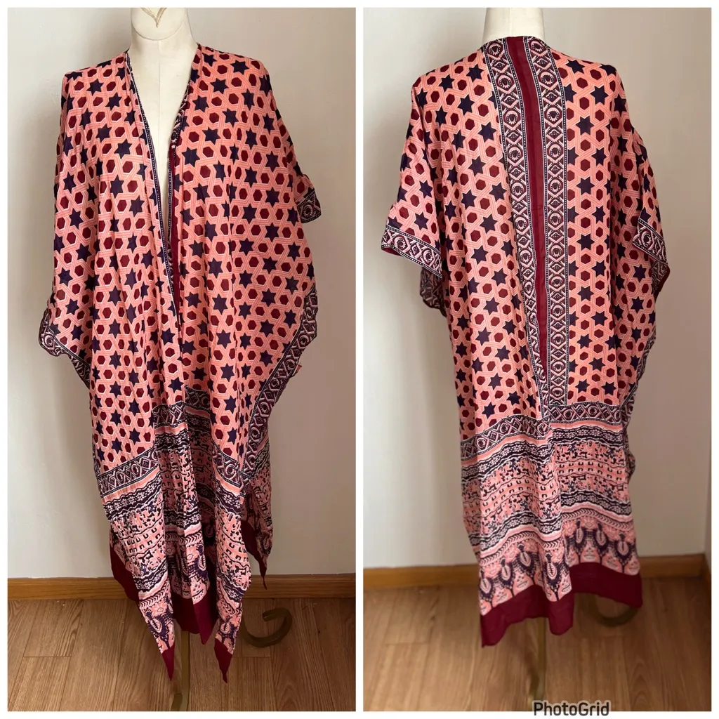 Free People Printed Duster Kimono One Size - Image 2