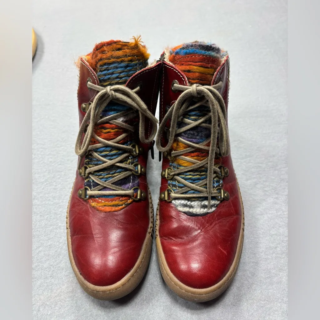 Josef Seibel Maren 06 Hibiscus US 6.5 EU 37 Red Ankle‎ Boots Comfort - Image 7