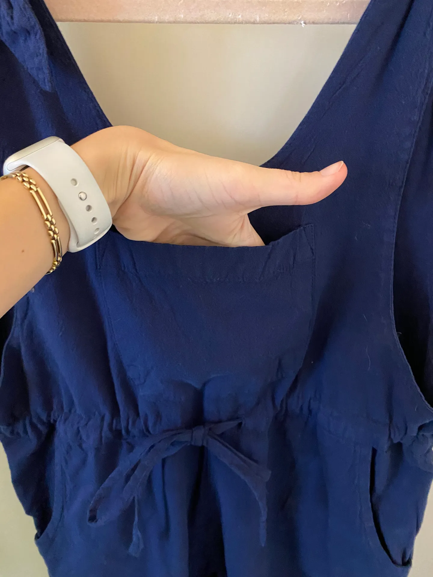 Earthbound Blue Overalls With Ties - Image 5