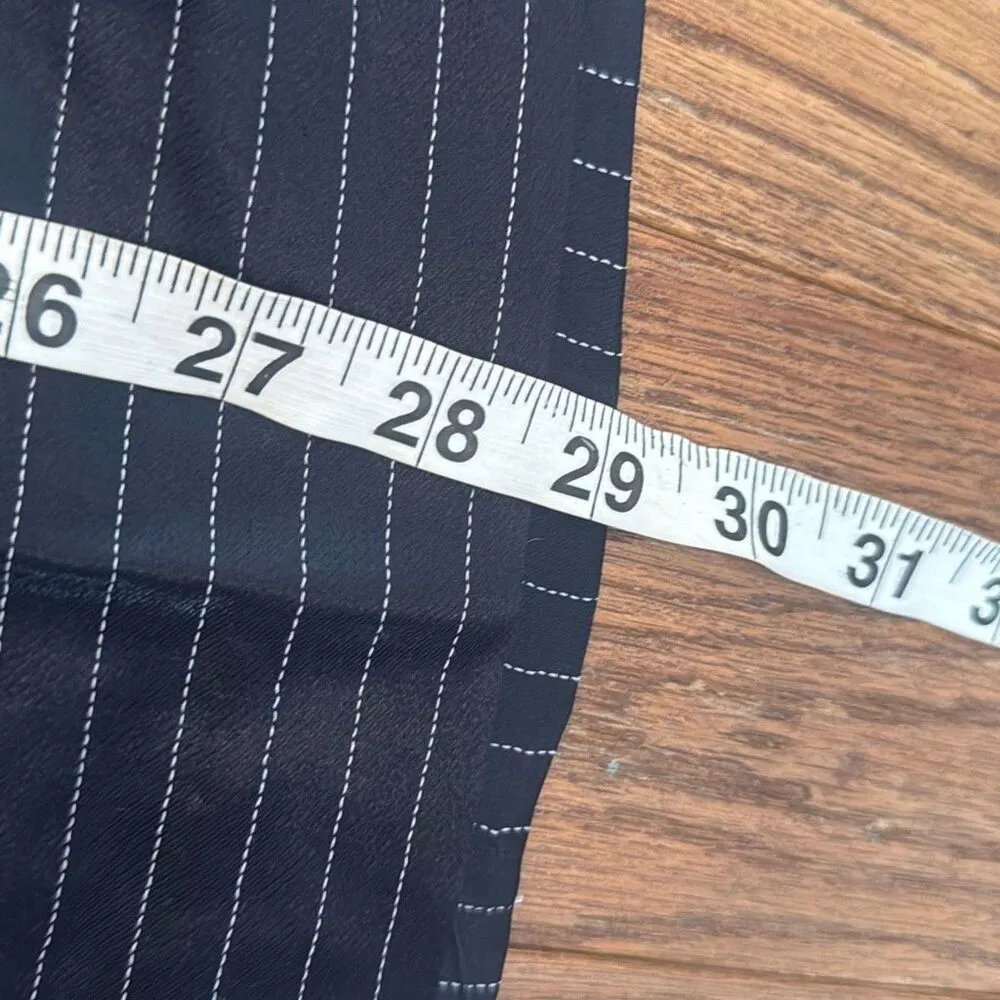 Banana Republic NWT navy pinstripe pencil skirt size 2 - Image 7