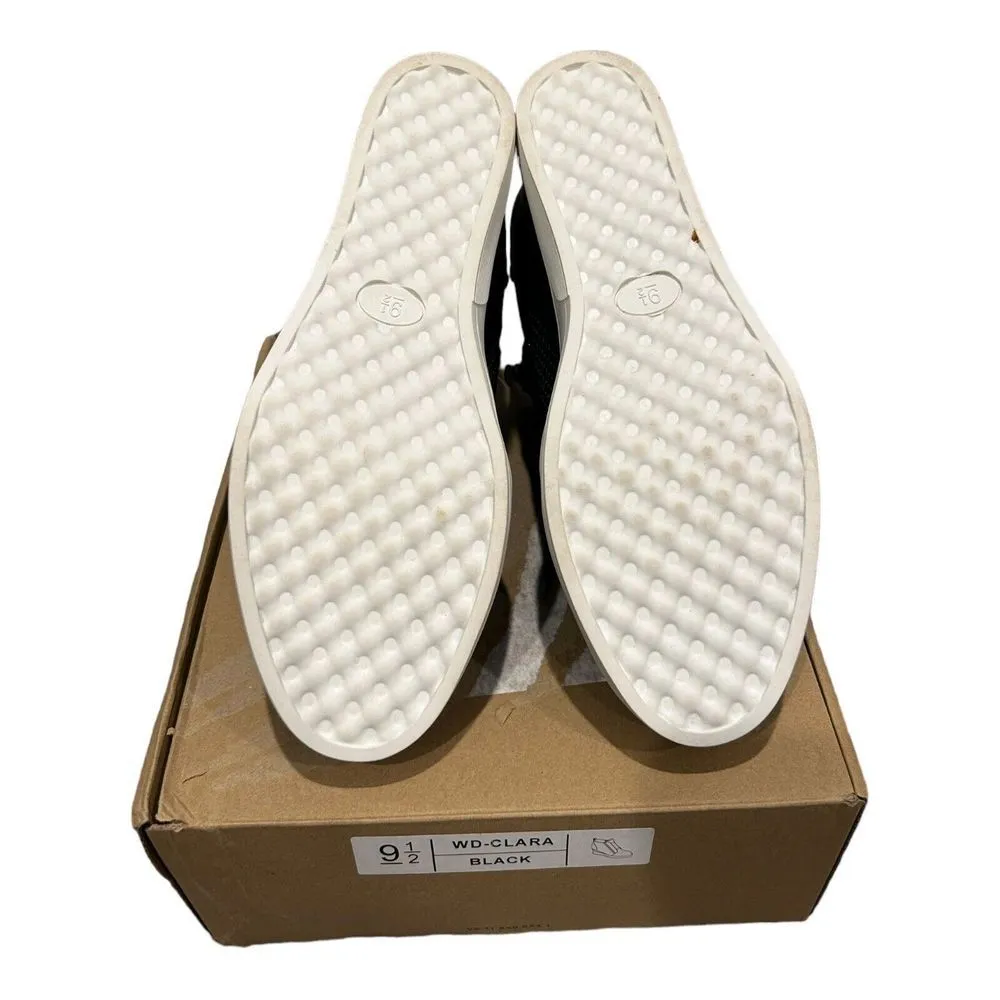 Journee Collection Clara Wedge Sneaker Size 9.5 Women’s Black NEW - Image 11