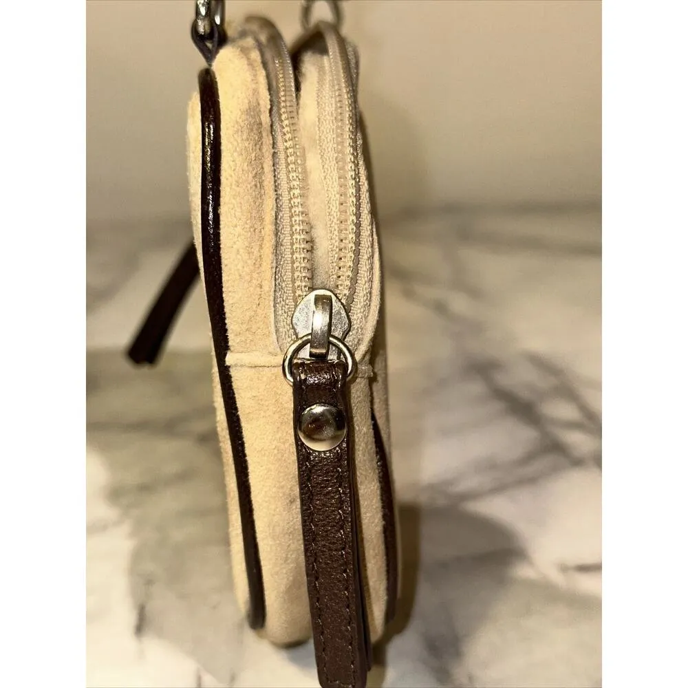 RARE Ugg MINI Handbag Shoulder Bag Purse 8x5x1" Suede Shearling Pouch MINTcond. - Image 5