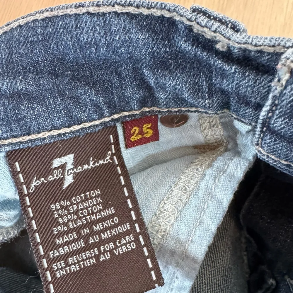 7 for all Mankind Gwenevere Ankle Skinny Mid Rise Jeans Size 25 - Image 5