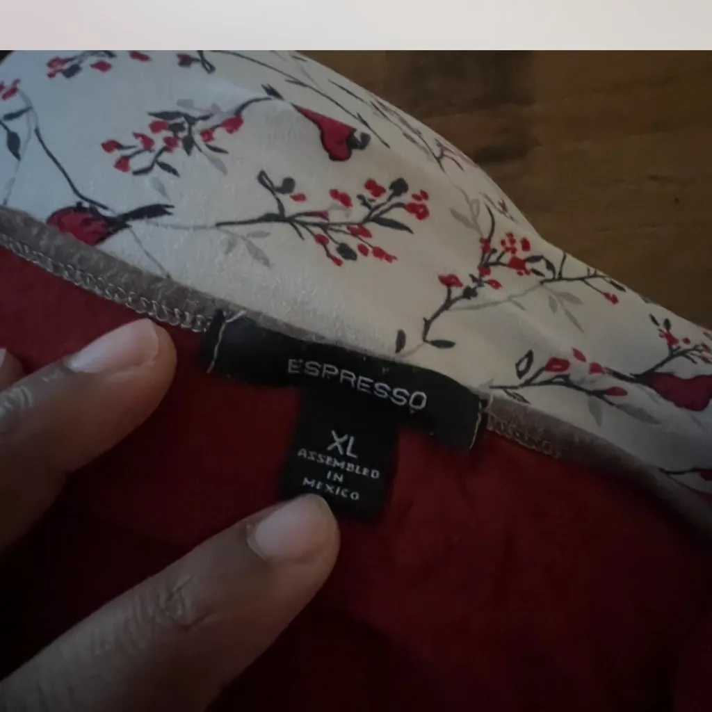 Espresso Burgundy and Gray Maxi Dress Size XL - Image 2