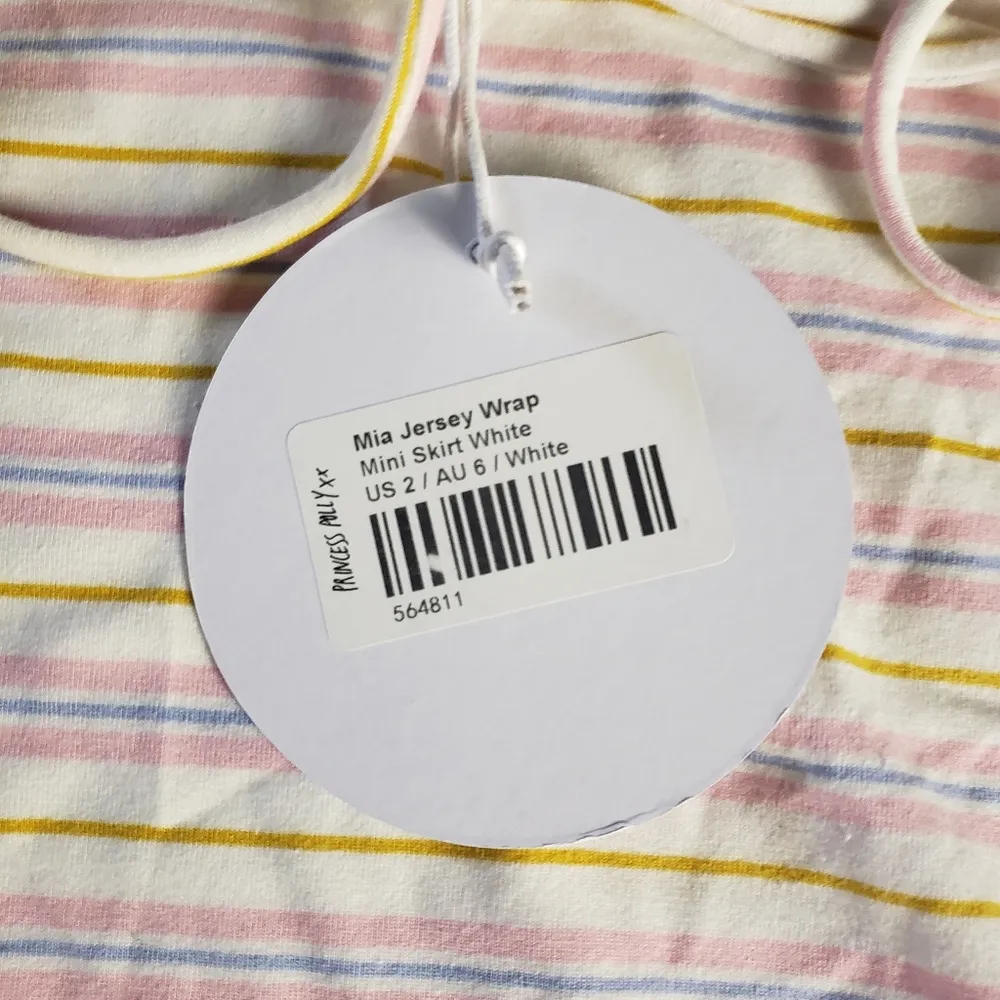 Princess Polly Mia‎ Jersey Wrap Striped Mini Skirt NWT 2 - Image 6