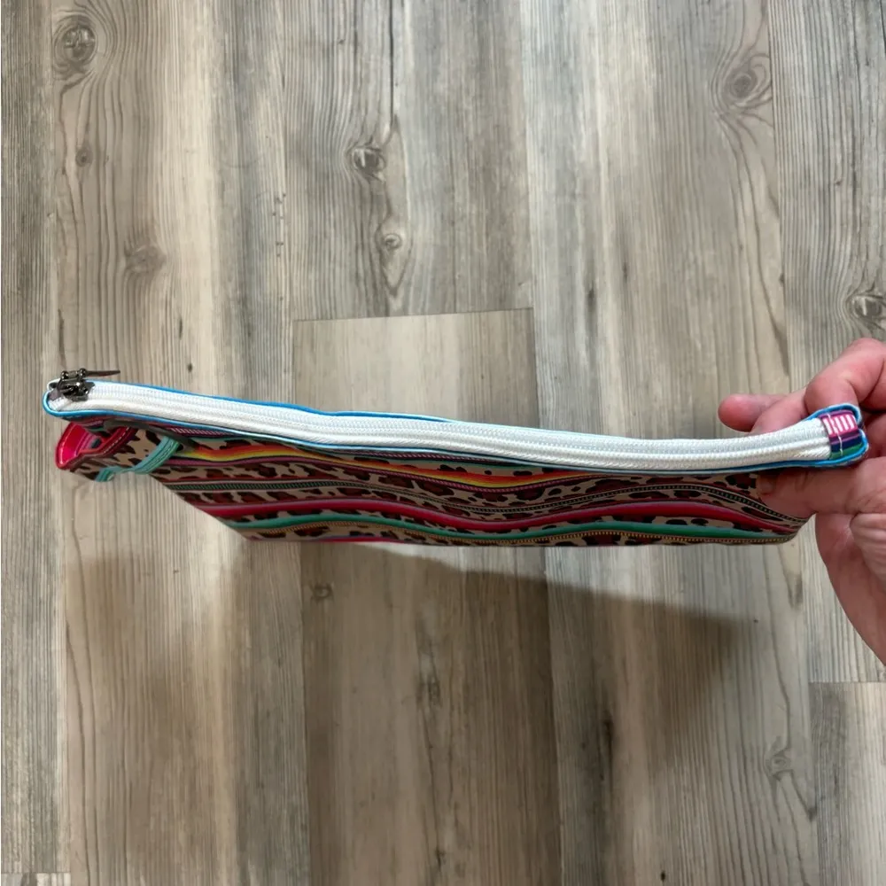 Colorful Wristlet/ Zipper Closure/Zipper inside pocket, width is 19, length is 9 - Image 3