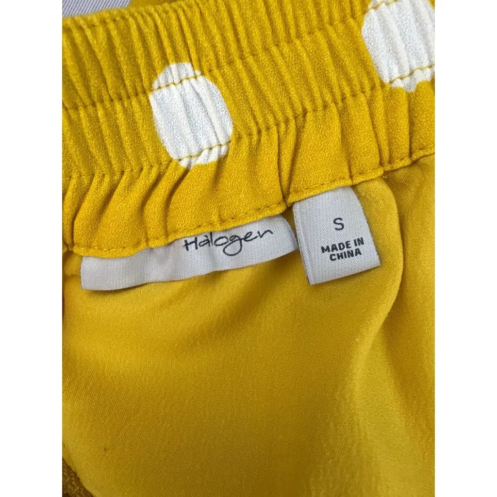 Yellow Polka Dot Skirt Size S By Halogen - Image 4