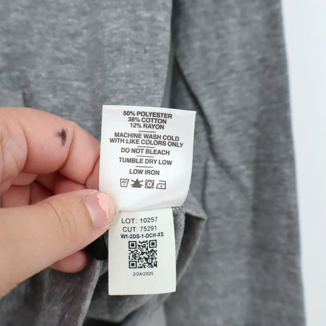 American Giant Women's Lightweight Full Zip Size XS Made In USA Gray - Image 4