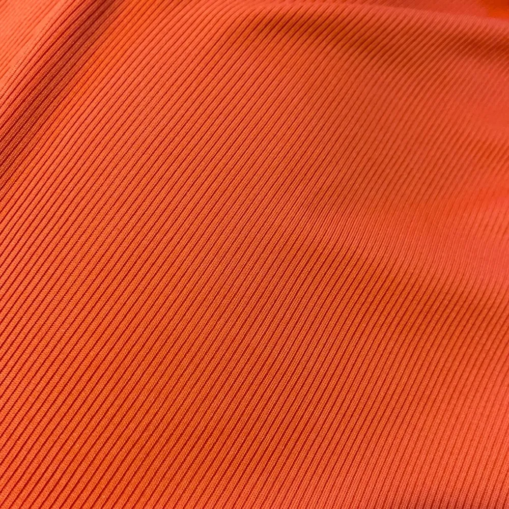 Orange Cropped Blouse w/ Gold Buttons - Image 4