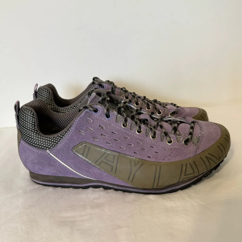 Kayland Comet Women’s Approach Shoes Size 8.5W Purple Suede Vibram Sole Hiking Gray - Image 2