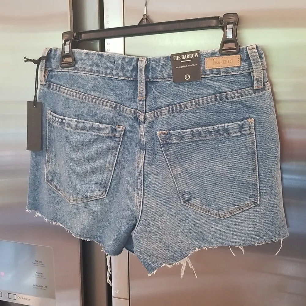 💕BLANKNYC💕 The Barrow High Waist Cutoff Denim Shorts Fare Warning Blue 27 NWT - Image 10