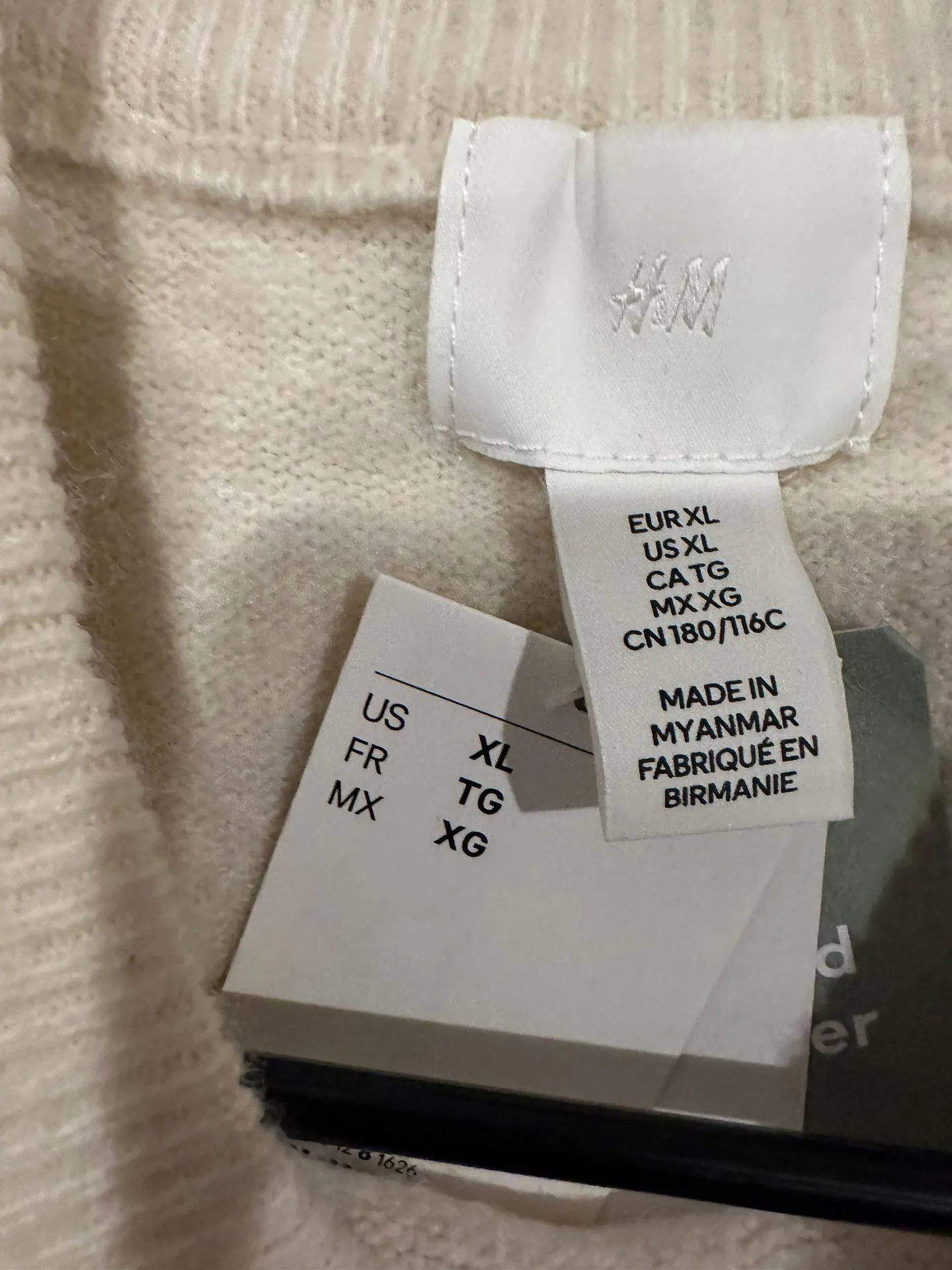 Cream Knit Sweater - Image 4