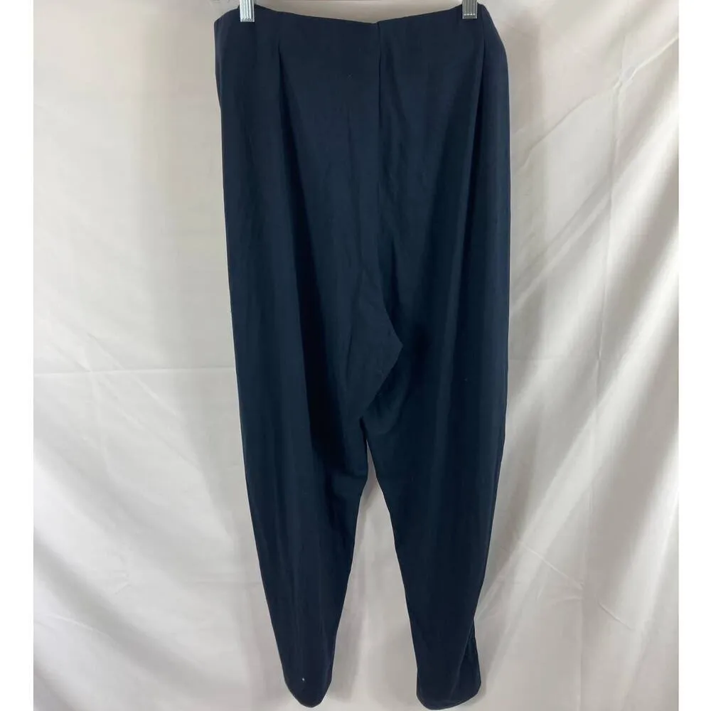 NWT GRACE ELEMENTS Woman Pull-on Jersey Pants In Night Life 3X - Image 4
