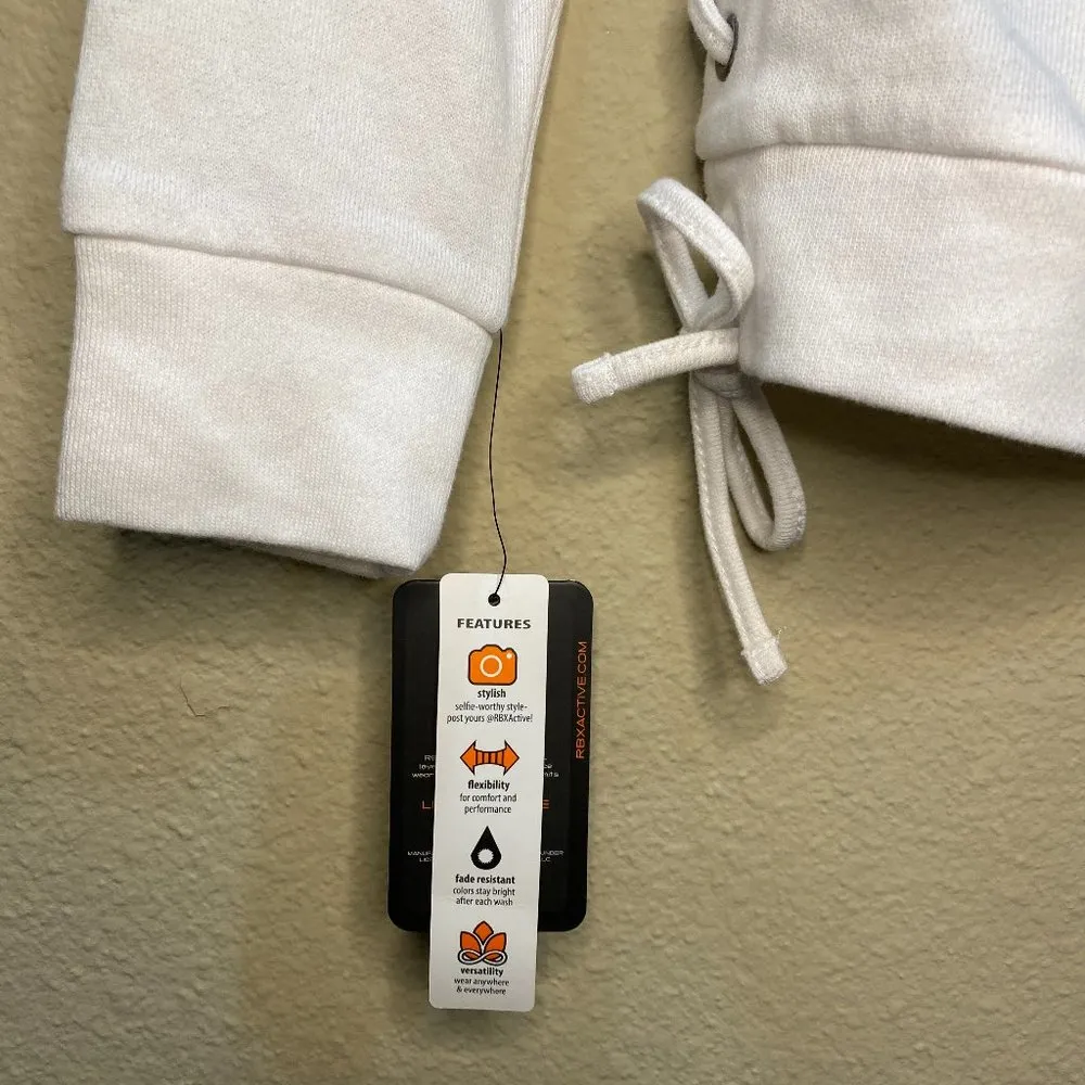 NWT Nordstrom RBX Lace Up Cropped Super Soft Loungewear Hoodie - Image 5