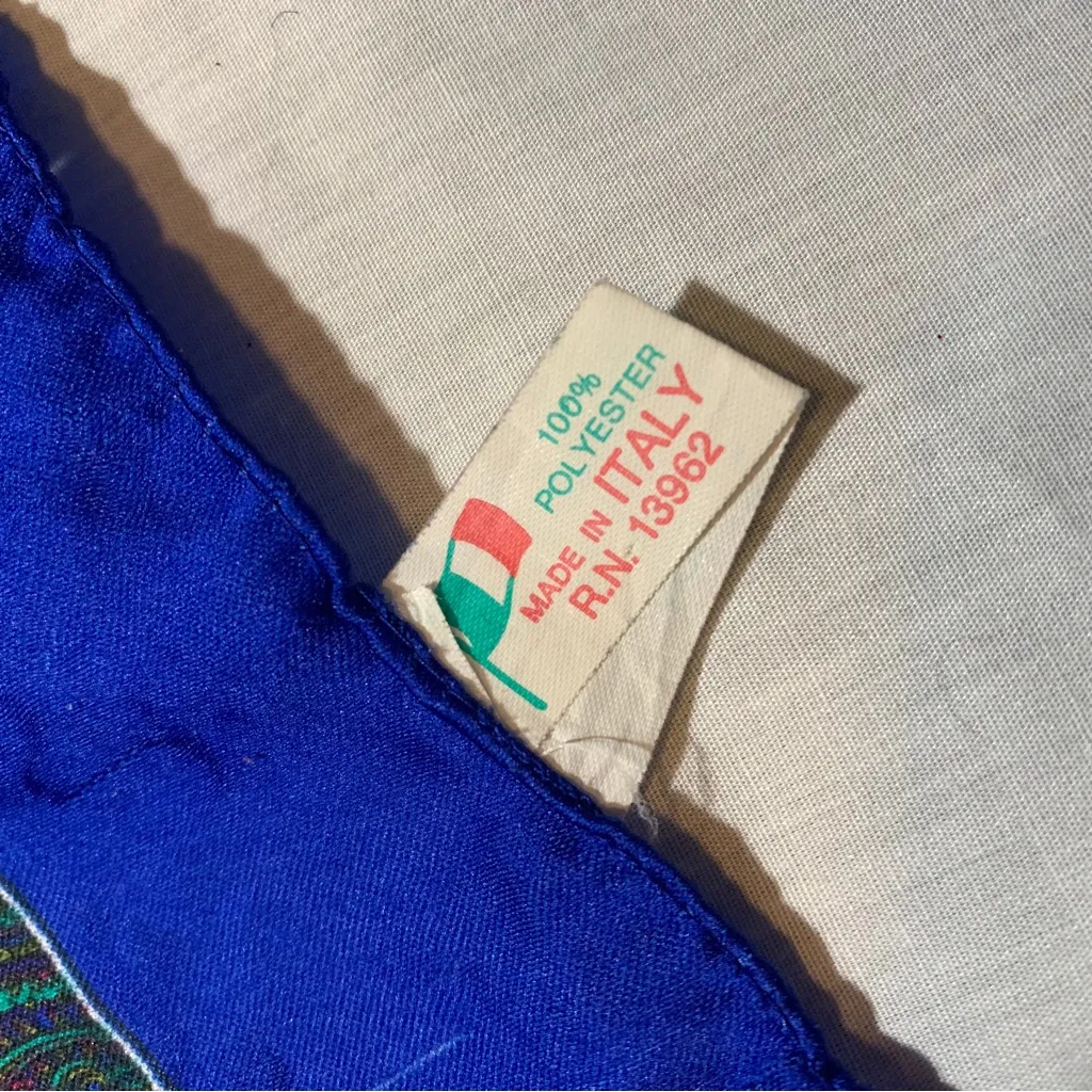 Italy Made Blue Bandana - Image 3