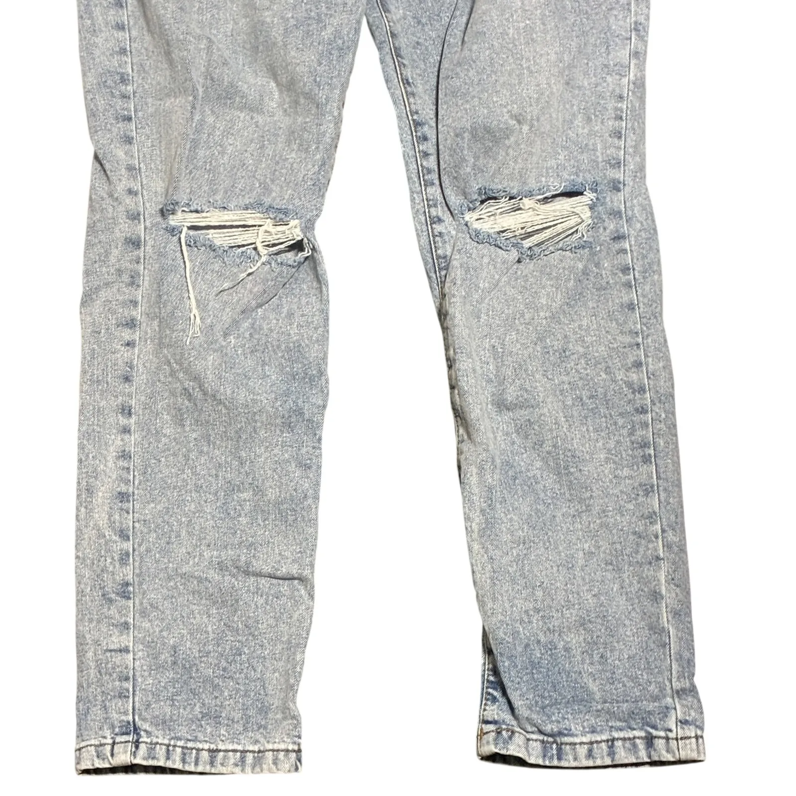 COTTON ON Stretch Mom Jean Light Wash Ripped Denim Pants Womens Size 8 - Image 6