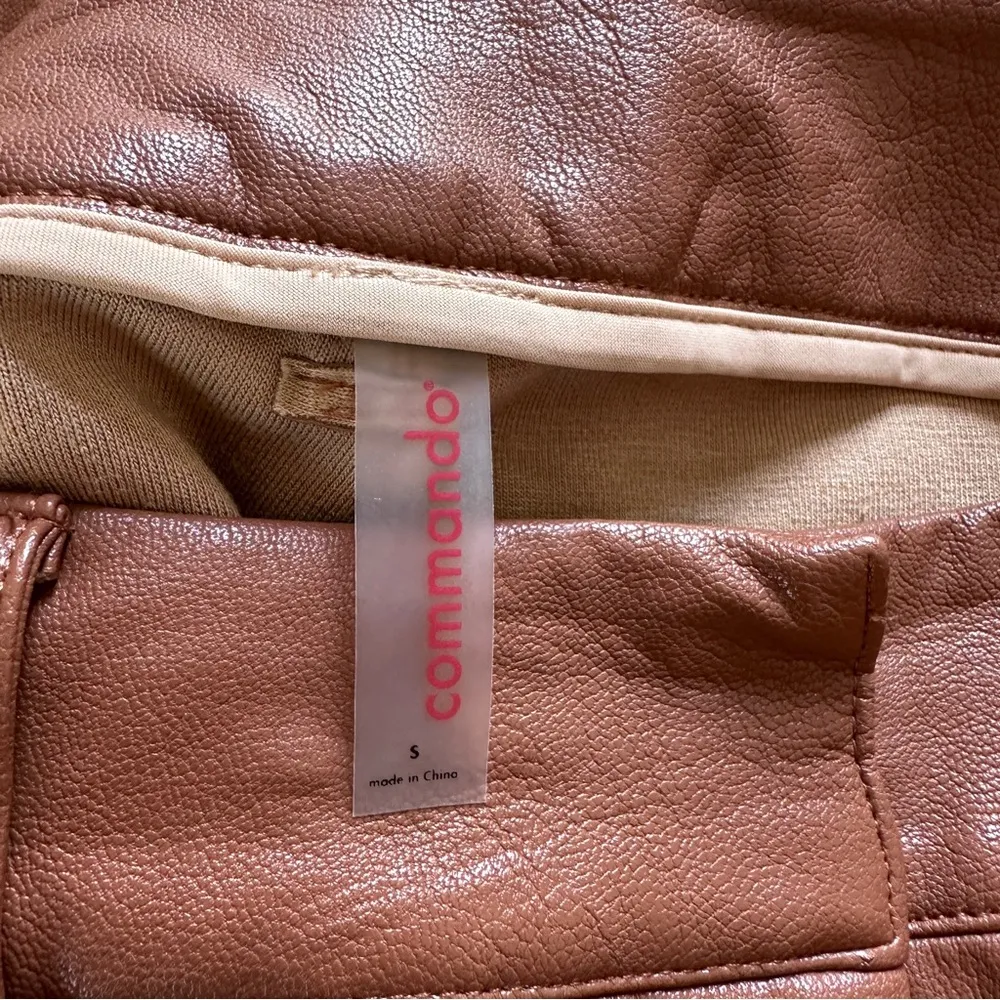 Commando Faux Leather 7/8 Pants  Cocoa Tan Brown - Image 5