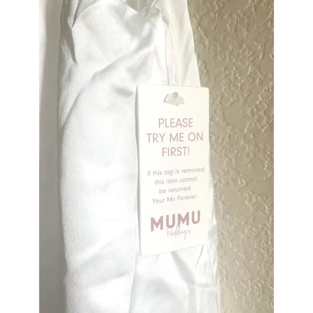 NWT Show Me Your Mumu Tasha Mini Dress in Ivory Luxe Satin S - Image 5