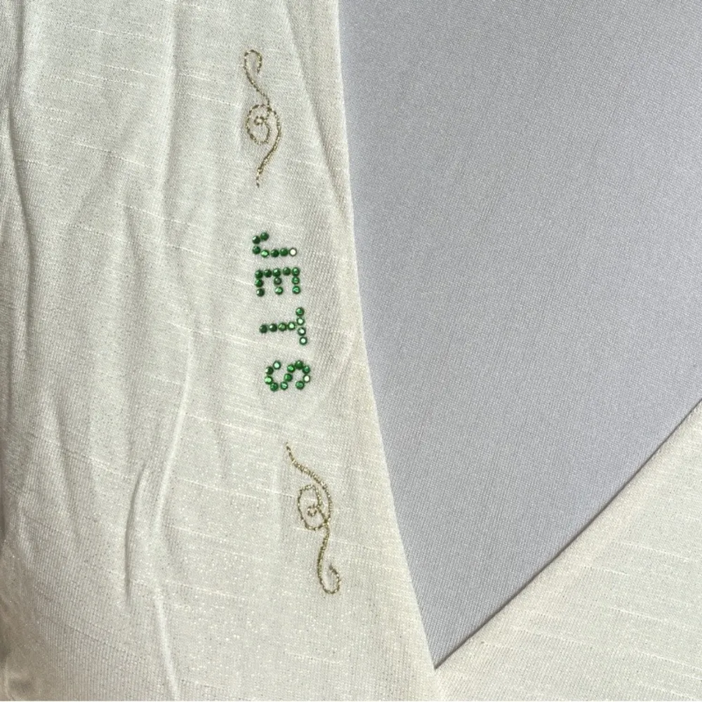 NFL Team Apparel All Sports Couture New York Jets Long Sleeve Faux Wrap Shirt - Image 4