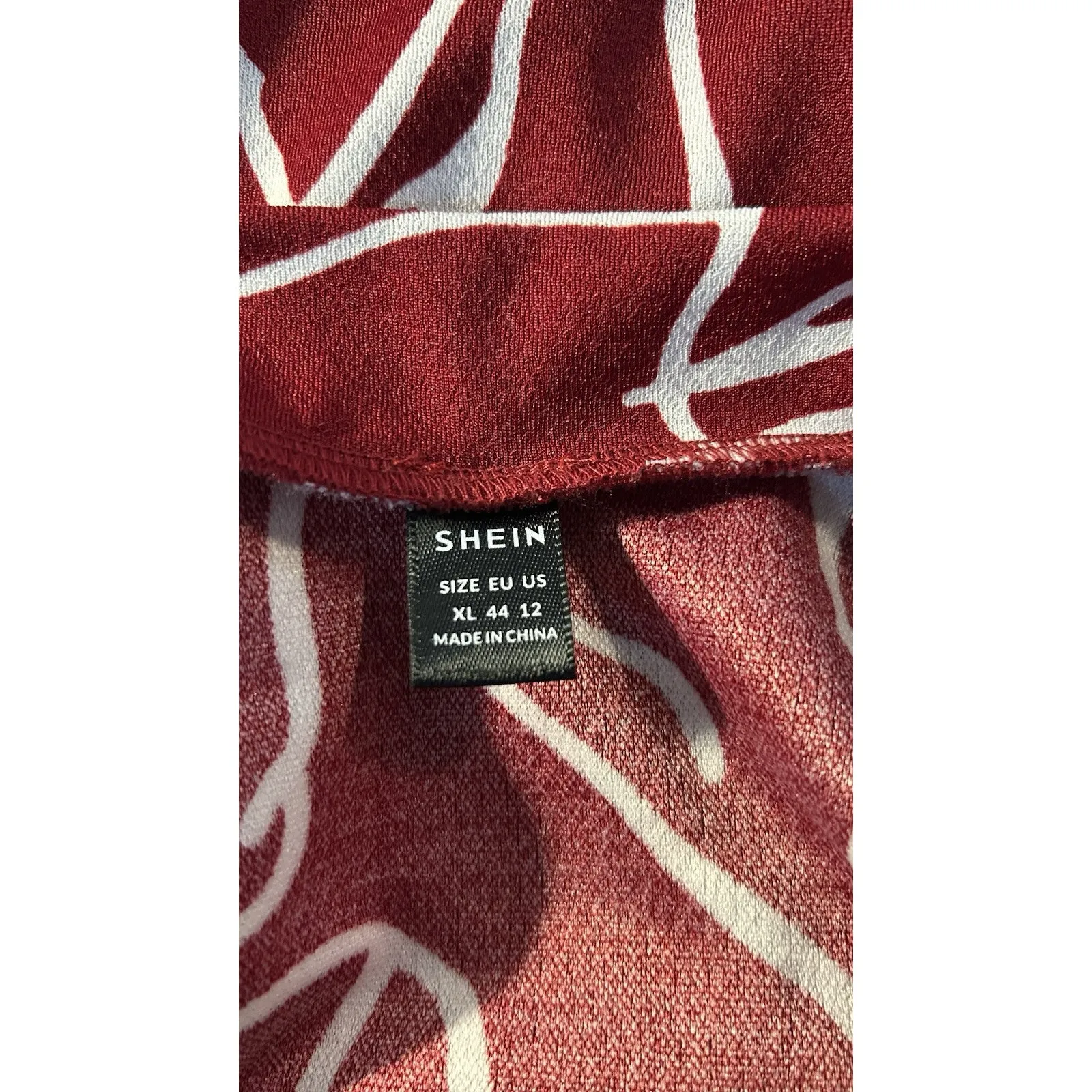 Shein Top Red/White XL Top Racer Front Geometric Aztec Travel Vacation Beach Boh - Image 7