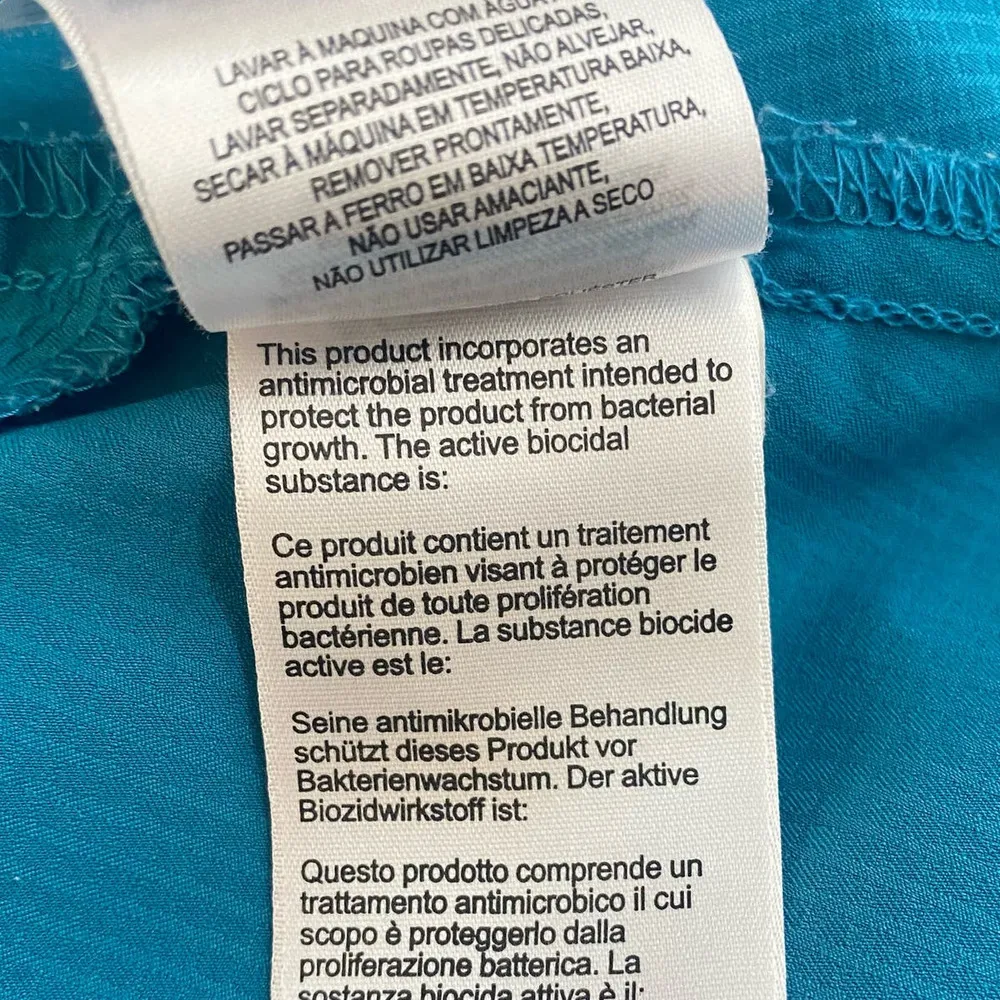 Columbia Omni-Shade Top Blue short sleeve button up women sz XS - Image 9