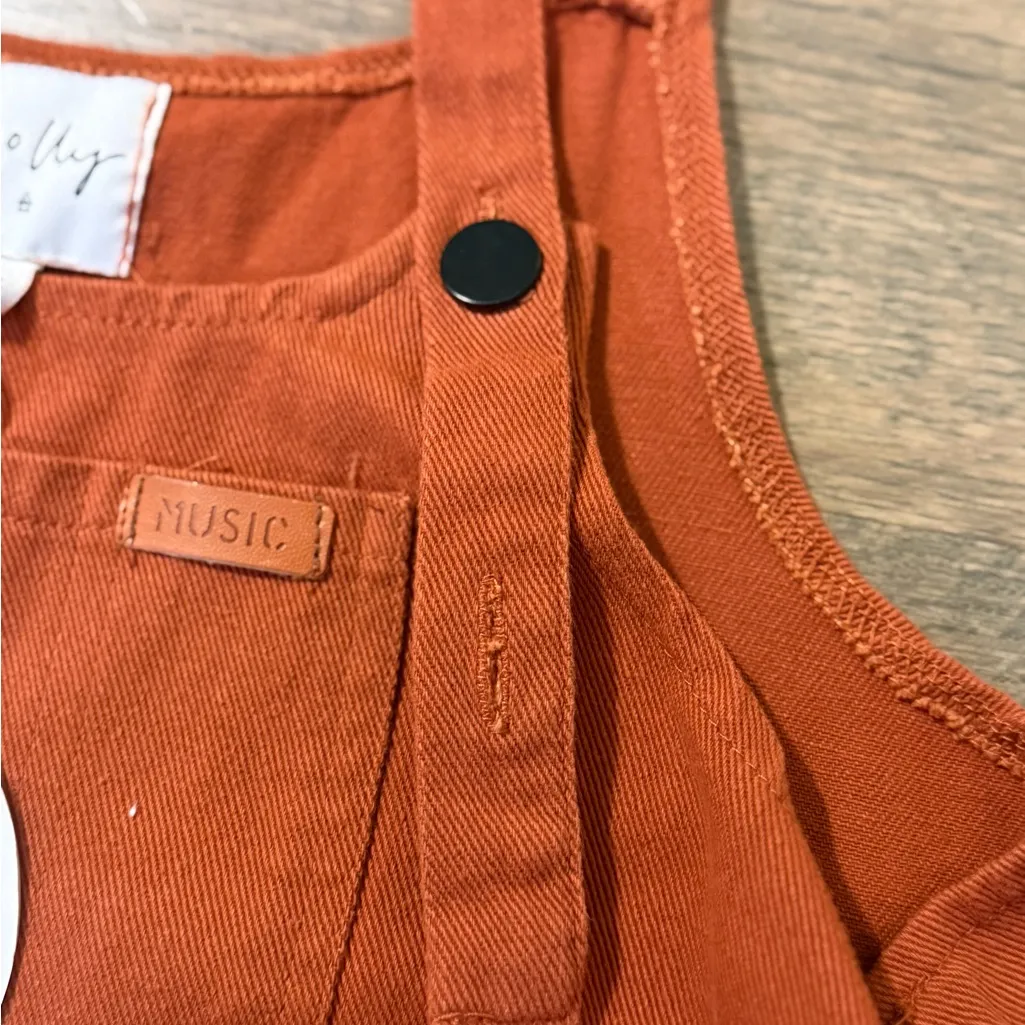 Oh Polly NWT Burnt Orange Overalls- Size Small - Image 4