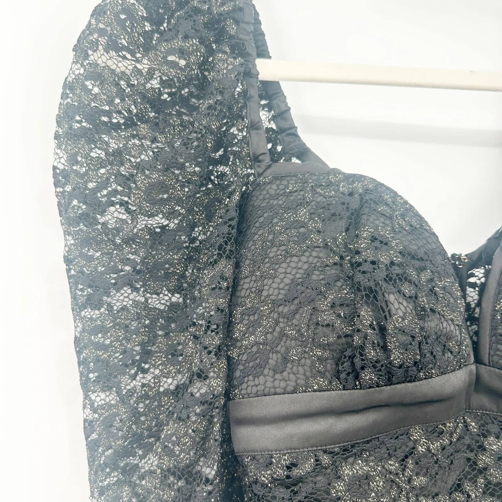 NWT For Love & Lemons Whimsigoth Party Joanna Floral Lace‎ Corset Mini Dress S - Image 3